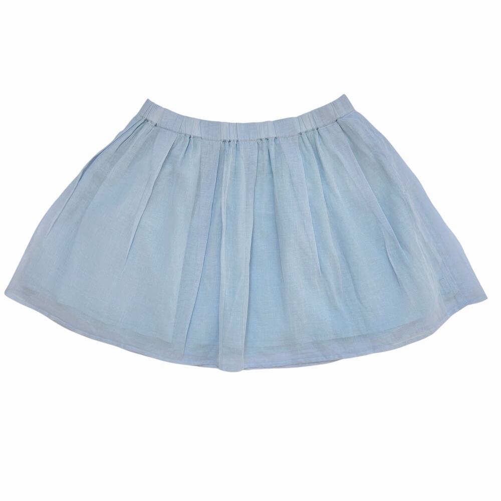 J.Crew Crewcuts Girls Skirt Size 14 Soft Aqua Light Blue 100% Cotton A1971
